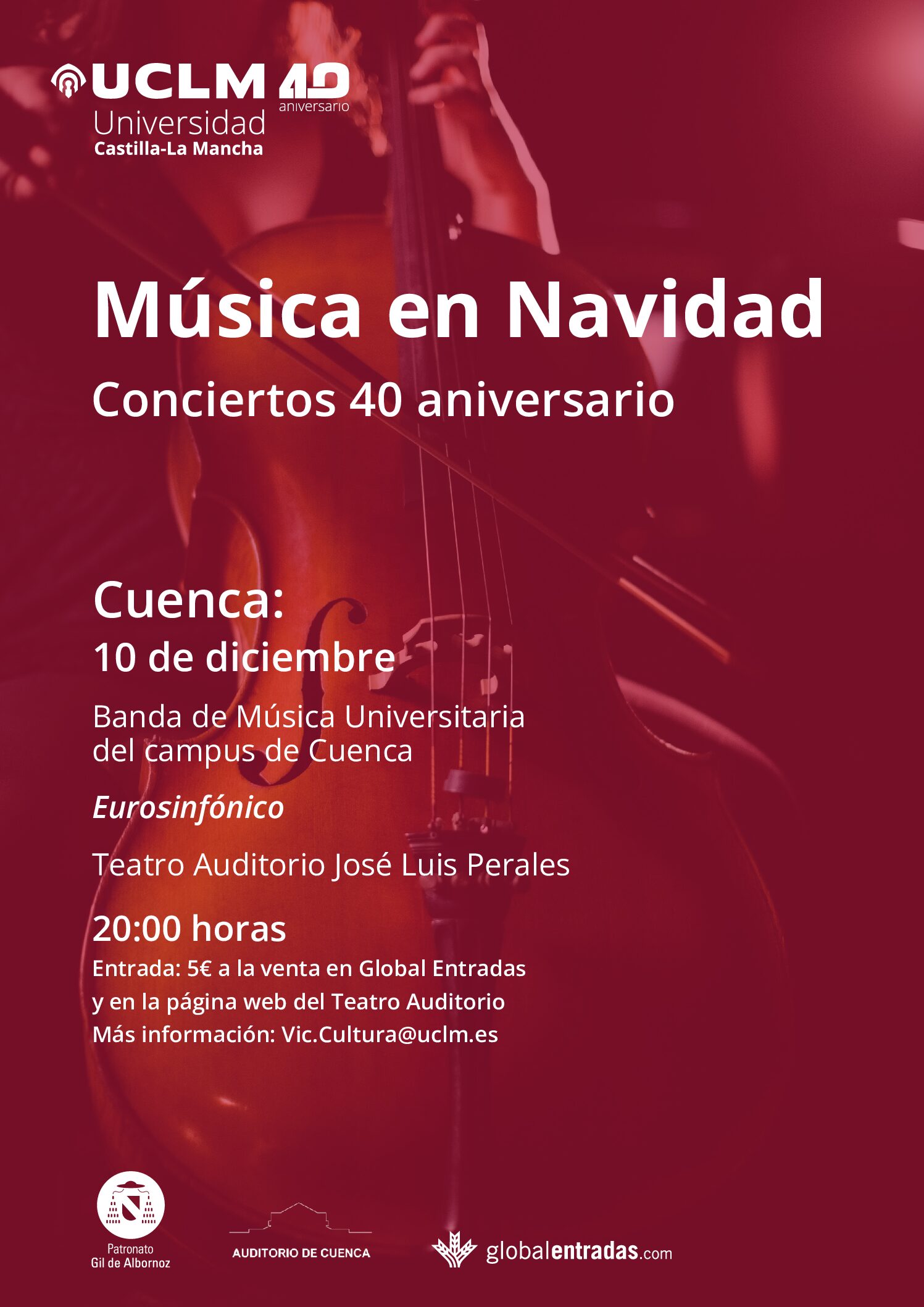 Música en Navidad. Conciertos 40 aniversario en el campus de Cuenca