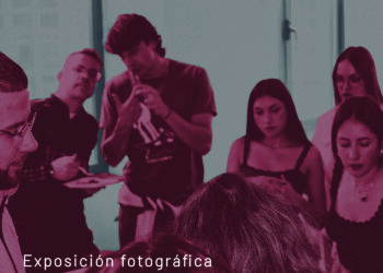 Cartel de la exposición Un día en la facultad.